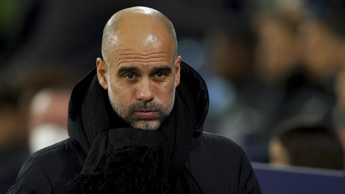 Pep Guardiola menegaskan Manchester City fokus penuh ke Real Madrid.(Foto: AP/Dave Thompson)