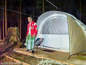 Cerita Kemah Semalam ala Jokowi di IKN Nusantara