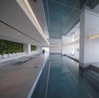 Kolam renang di rumah ini ada yang indoor dan outdoor. Kolam renang indoor hadir dengan kedalaman 19,5 meter. Foto: Dok. YouTube CNBC Prime