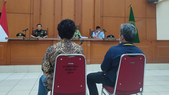 Sidang kasus tabrakan maut Handi-Salsa dengan terdakwa Kolonel Priyanto (Nahda-detikcom)