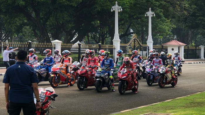 20 pebalap MotoGP sudah bersiap di Istana