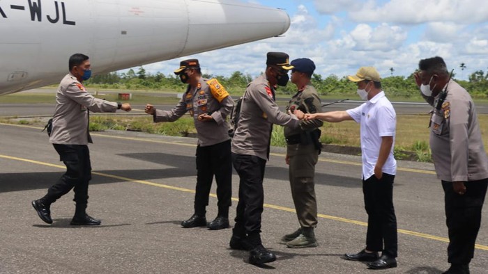50 personel BKO Brimob dari Polda Papua disiagakan di Kabupaten Yahukimo.