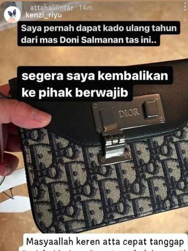 Tas pemberian Doni Salmanan untuk Atta Halilintar.