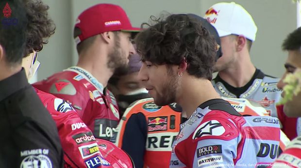 Audiensi Presiden Jokowi dengan Pembalap MotoGP, Istana Merdeka, 16 Maret 2022 (Tangkapan layar youtube Setpres RI)