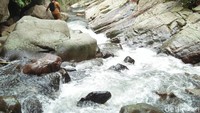 Untuk menuju ke lokasi Curug Mahrom, kata dia, belum ada akses jalan yang memadai. Pengunjung harus naik sepeda motor menyusuri jalan setapak yang berbatu di tengah hutan, lalu dilanjutkan dengan berjalan kaki.
