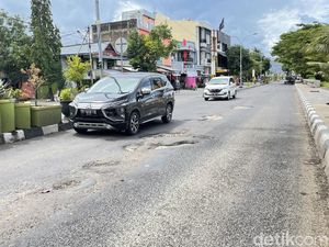 Jalan Protokol di Parepare Berlubang, Pemkot Janji Tuntaskan Tahun Ini