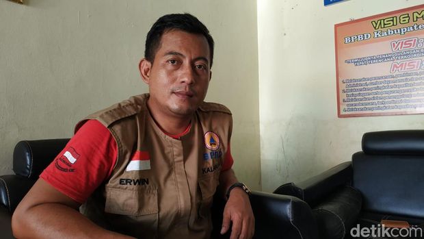 Kepala Pelaksana BPBD Erwin Andriatmoko
