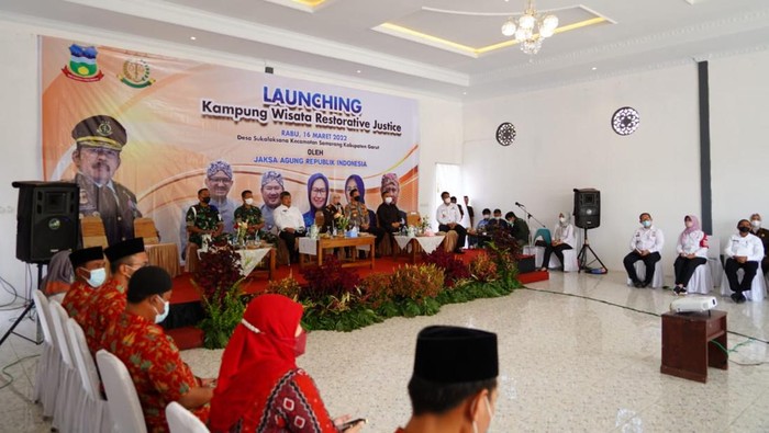 Launching Kampung Restorative Justice di Garut.