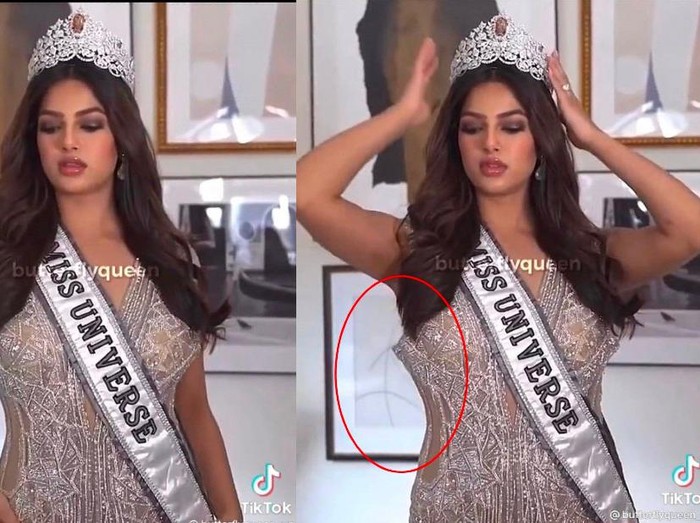 Miss Universe 2021, Harnaaz Sandhu Newly crowned Miss Universe 2021 Harnaaz Sandhu poses during a press conference following the 70th Miss Universe pageant, Monday, Dec. 13, 2021, in Eilat, Israel. (AP Photo/Ariel Schalit)