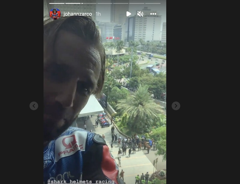 Momen parada pebalap motogp