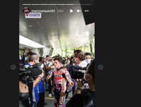 Momen parada pebalap motogp