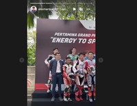 Momen parada pebalap motogp
