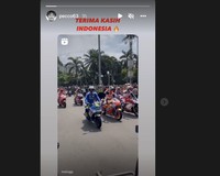 Momen parada pebalap motogp