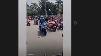 Terima kasih Indonesia, tulis Francesco Bagnaia. Foto: Instagram
