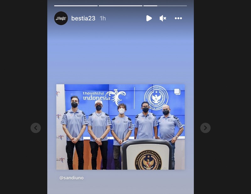 Momen parada pebalap motogp