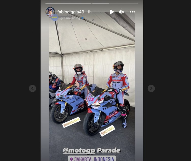 Momen parada pebalap motogp Momen parada pebalap motogp