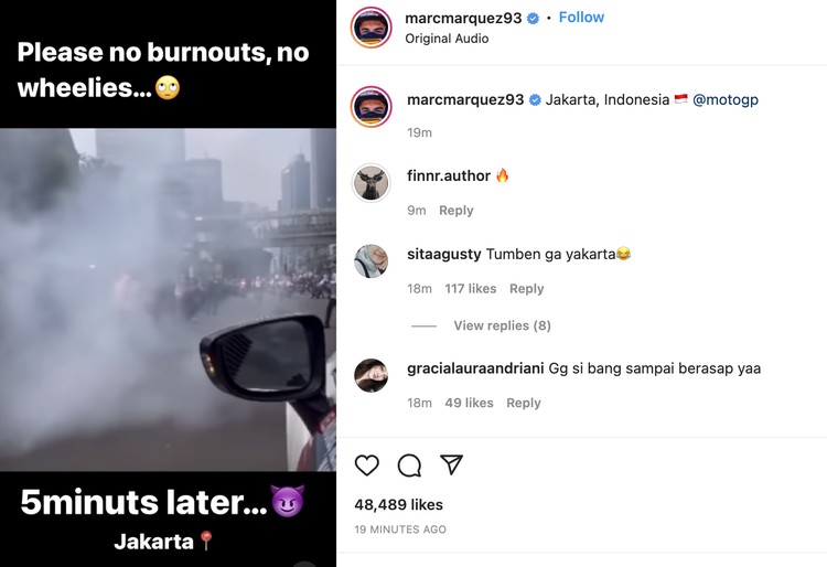 Momen parada pebalap motogp Momen parada pebalap motogp