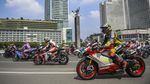 Brummmm......Pebalap MotoGP Melintasi Bundaran HI