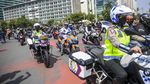 Brummmm......Pebalap MotoGP Melintasi Bundaran HI