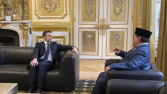 Prabowo bertemu dengan Macron