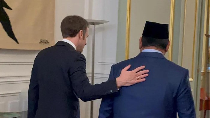 Prabowo bertemu dengan Macron