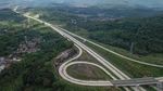 Foto Udara Proyek Tol Cisumdawu Seksi II yang Hampir Rampung