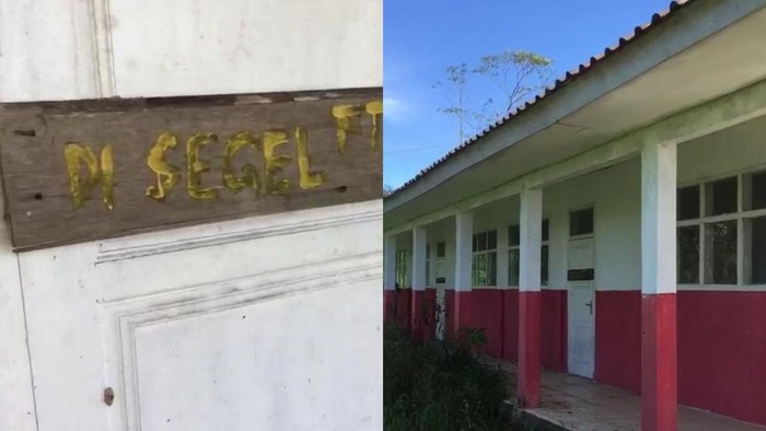SD disegel perusahaan di Cianjur.