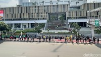 Parade MotoGP digelar di wilayah DKI Jakarta pada Rabu (16/3/2022).