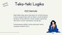 Hanya ada satu jawaban yang benar.