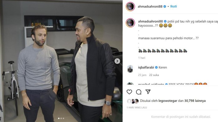 Johann Zarco bersama Ahmad Sahroni