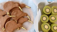 Netizen asal Jepang dengan akun Twitter @pommes_miel juga membuat cookies lucu. Kreasinya itu dibentuk menyerupai burung dan buah kiwi. Foto: Reddit/Twitter/Instagram