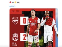 Dibabat Liverpool, Arsenal Jadi Guyonan Netizen