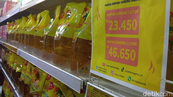 Minyak goreng kemasan di Cirebon