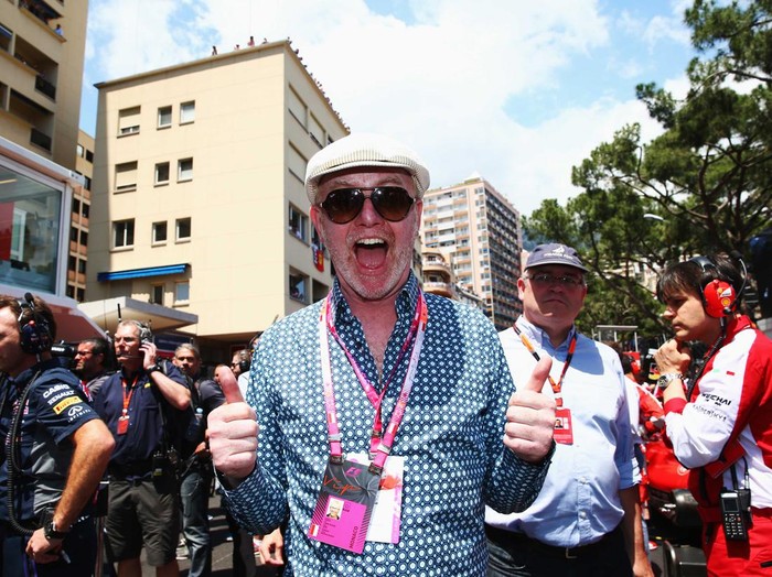 MONTE-CARLO, MONACO - MAY 24:  Presenter Chris Evans attends the Monaco Formula One Grand Prix at Circuit de Monaco on May 24, 2015 in Monte-Carlo, Monaco.  (Photo by Mark Thompson/Getty Images)