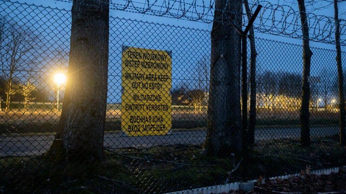 Washington has said the facility in the nearby village of Redzikowo is intended to defend the West from ballistic missiles fired by countries like Iran (MATEUSZ SLODKOWSKI/AFP)