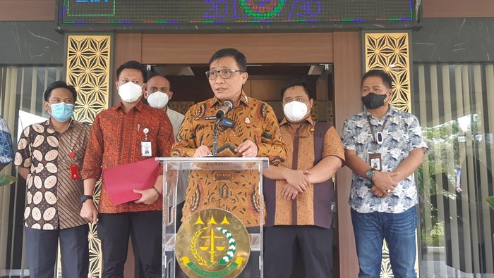 Konferensi pers di Kejati Banten (Bahtiar-detikcom)