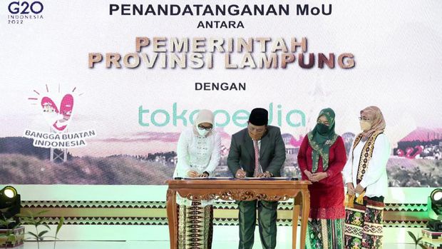 Pemprov Lampung Bersama Tokopedia Dukung Digitalisasi UMKM