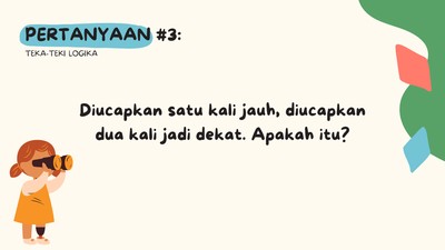 Latih Kecerdasan Otak Kamu Dengan Teka-teki Logika Ini