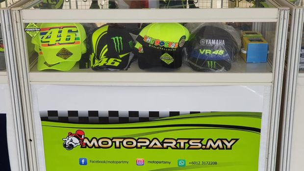 Booth VR46 merchandise di Sirkuit Mandalika