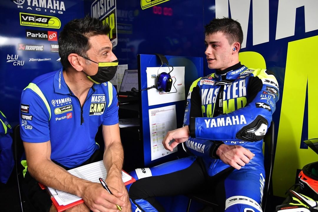 pebalap Moto2 Yamaha VR46 Master Camp Team, Manuel Gonzalez (Spanyol) dan Keminth Kubo (Thailand), komentar soal makanan khas lombok.
