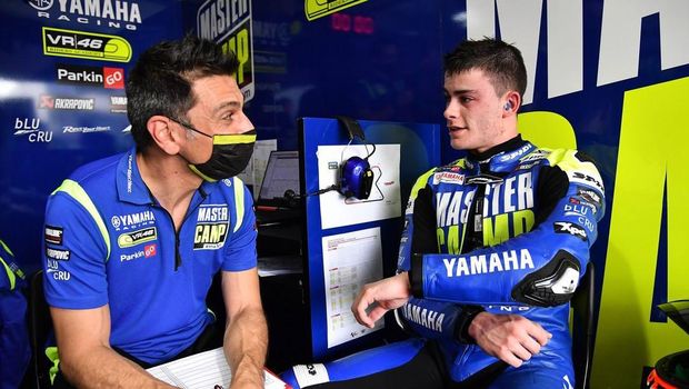 pebalap Moto2 Yamaha VR46 Master Camp Team, Manuel Gonzalez (Spanyol) dan Keminth Kubo (Thailand), komentar soal makanan khas lombok.