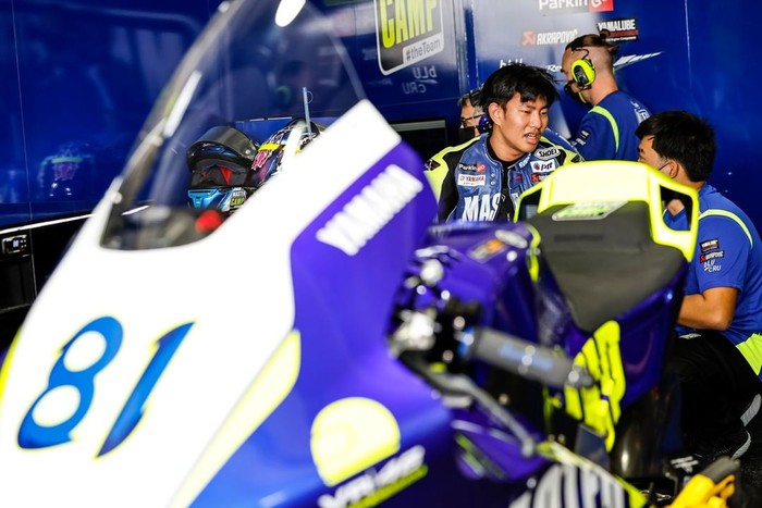 pebalap Moto2 Yamaha VR46 Master Camp Team, Manuel Gonzalez (Spanyol) dan Keminth Kubo (Thailand), komentar soal makanan khas lombok.