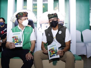 Sandiaga Uno Resmikan Grab Lounge di Bandara Internasional Lombok