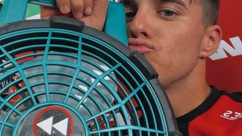 Marcos Ramirez bahkan bilang ia sudah bersahabat dengan kipas angin selama gelaran MotoGP Mandalika. Dok. Instagram/24marcosramirez