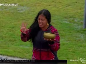 Aksi Pawang Hujan MotoGP Mandalika Jadi Sorotan Dunia