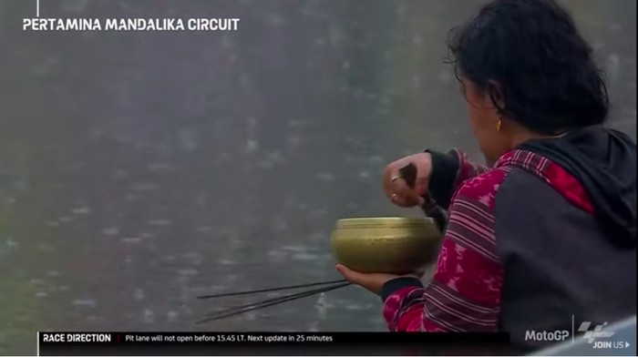 Pawang hujan kembali beraksi di Sirkuit Mandalika