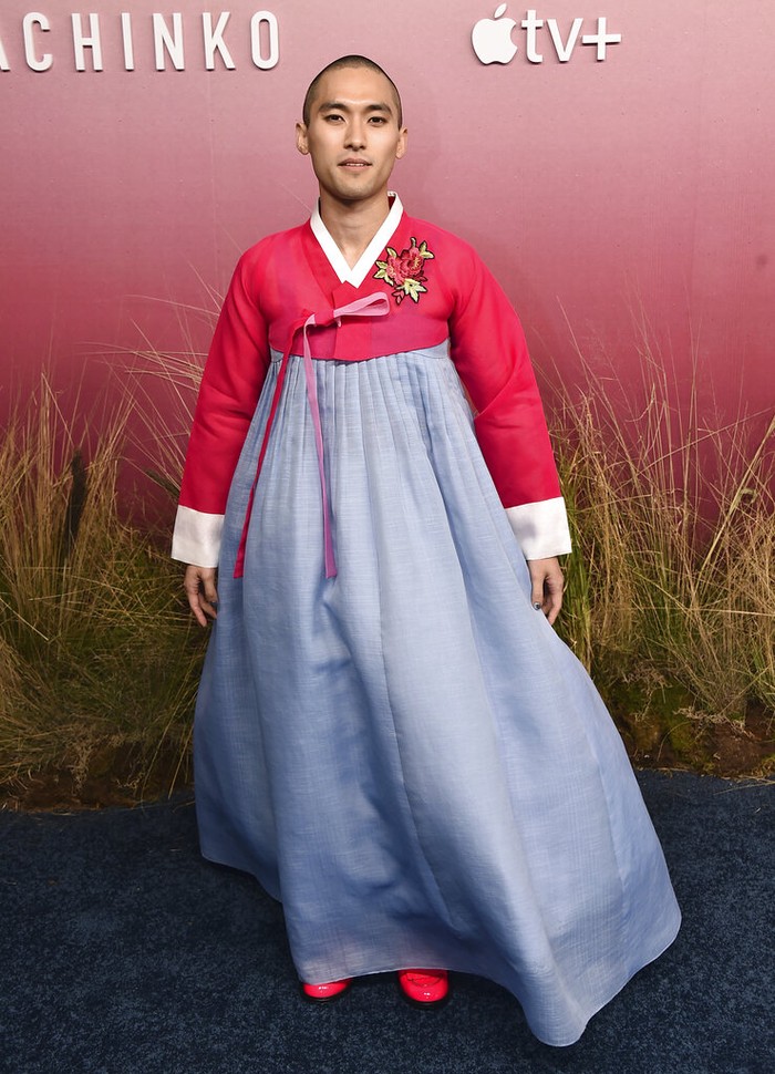 Cast member, Jin Ha, arrives at the global premiere of 