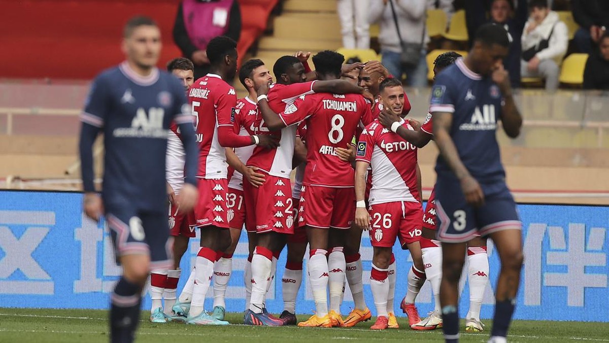 AS Monaco vs PSG di Liga Prancis. (Foto: AP/Daniel Cole)