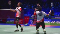 Di gim kedua, Bagas/Fikri masih mampu merepotkan Ahsan/Hendra. Setelah menutup interval dengan keunggulan 11-8, Bagas/Fikri bisa menutup gim kedua dengan kemenangan 21-13. Kemenangan dua gim langsung memastikan Bagas/Fikri juara.