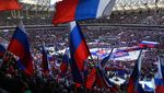 Ekspresi Vladimir Putin Saat Rayakan 8 Tahun Rusia Merebut Krimea